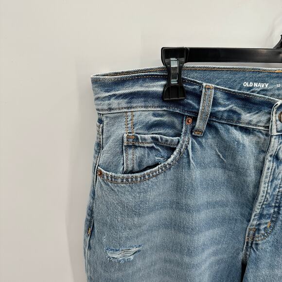OLD NAVY NWT High Rise Slouchy Straight Secret Slim Pockets Denim Jean // 12 - Picture 4 of 9